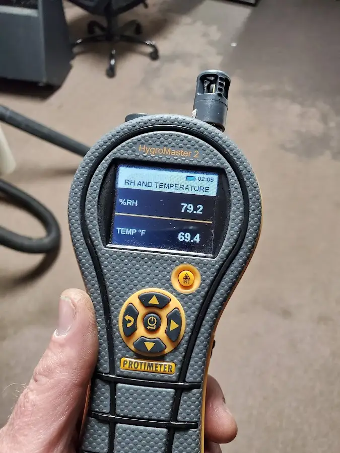 Moisture meter humidity assessment for Fire & Smoke Damage Restoration in Slinger
